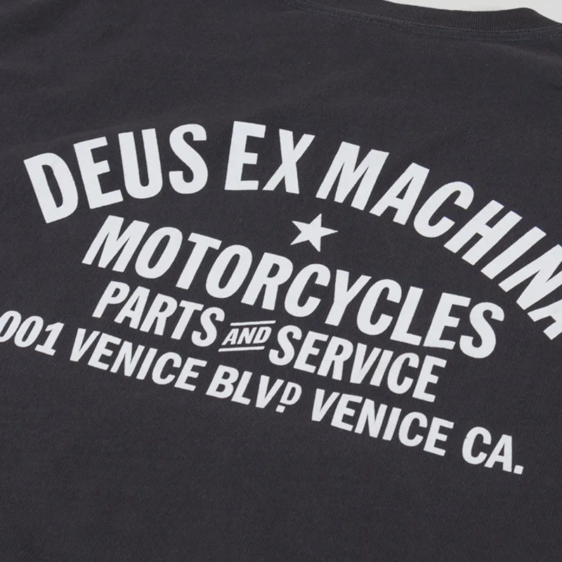 Deus Ex Machina Oversized Venice Long Sleeve T Shirt Anthracite-4