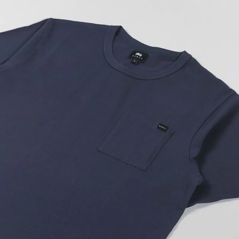 Edwin Oversize Pocket T Shirt Navy-2