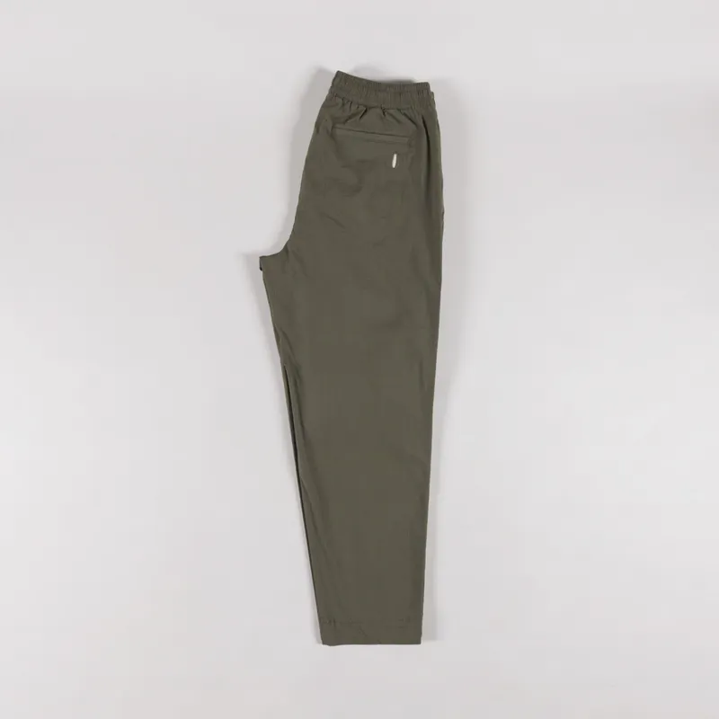 Folk Drawcord Assembly Pant Dark Olive Seersucker-2