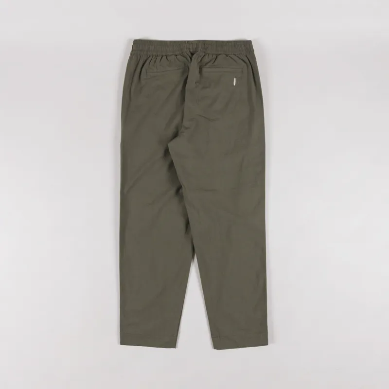 Folk Drawcord Assembly Pant Dark Olive Seersucker-1