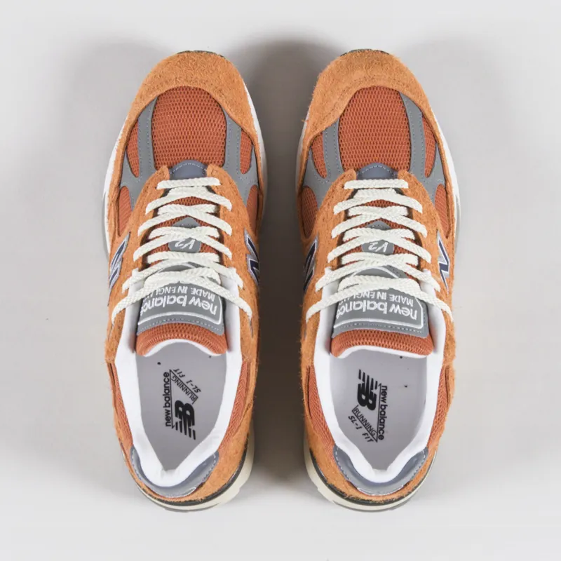 New Balance Made in UK 991v2 Grounded Pastels Shoes Gold Earth-6