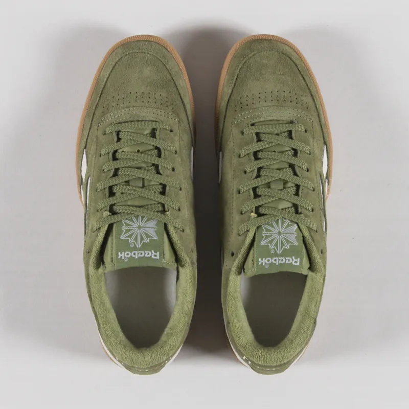 Reebok Club C Revenge Vintage Shoes Gritty Green Alabaster Gum-6