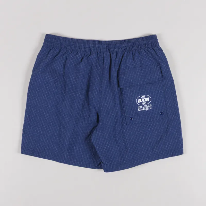 Deus Ex Machina Service Swim Shorts Mechanic Blue-1