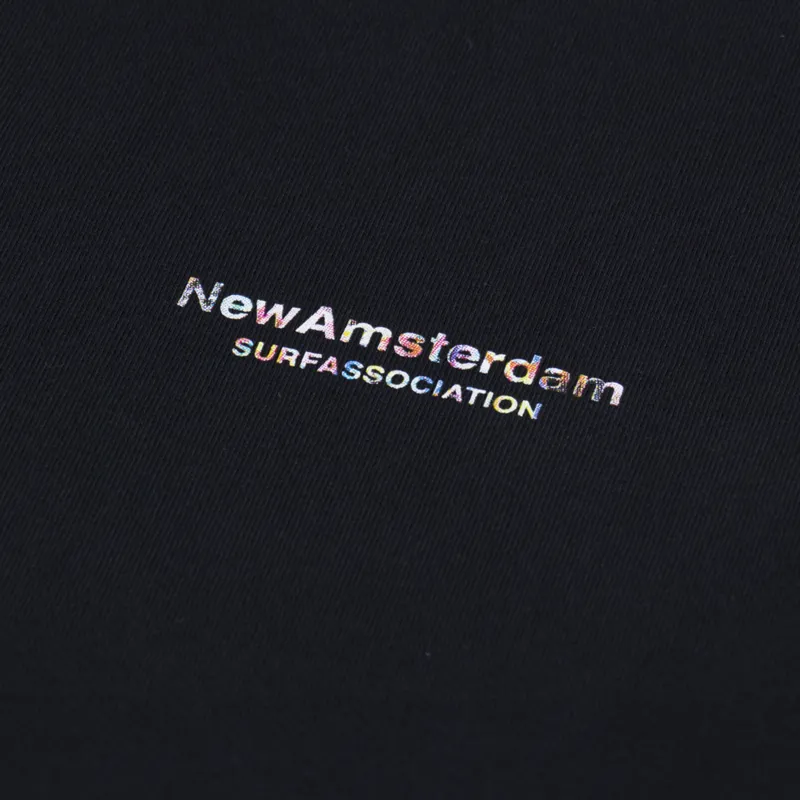New Amsterdam Surf Association Oyster Flood T Shirt Black-4
