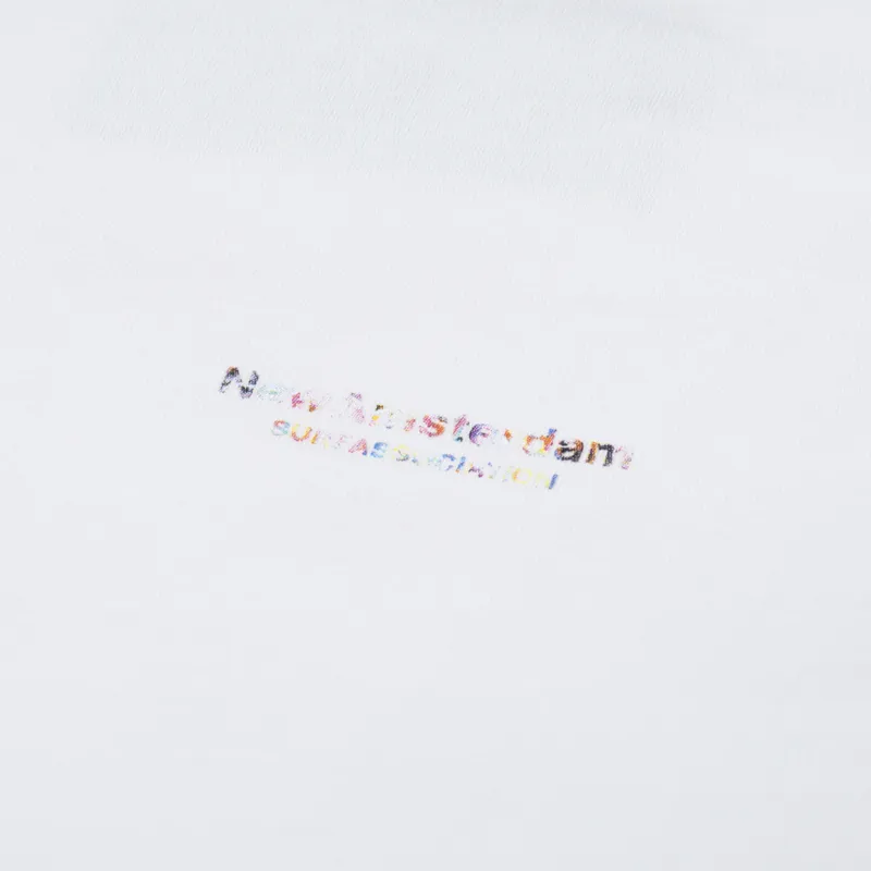 New Amsterdam Surf Association Oyster Flood T Shirt White-5