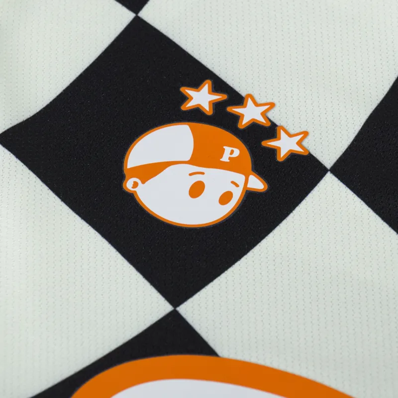 Pawa Speed Sports Mens Racing Football Shirt Tee Checkered Multi