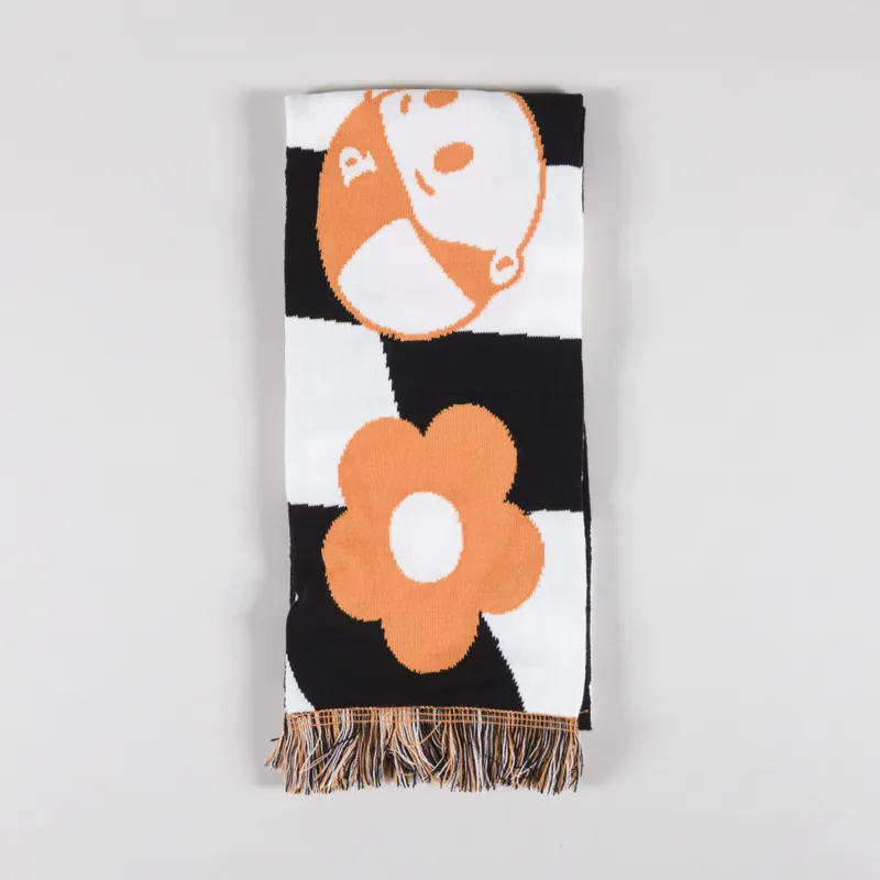 Pawa Speed Sports Racing Scarf Black White-1