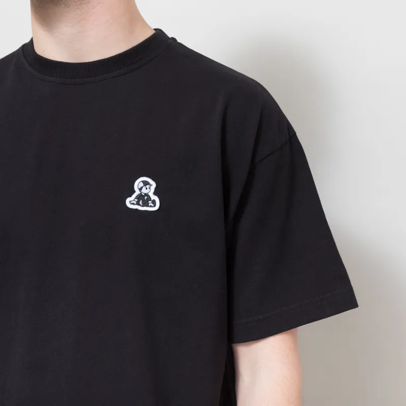 Pawa Speed Sports Boy Patch T Shirt Black-2
