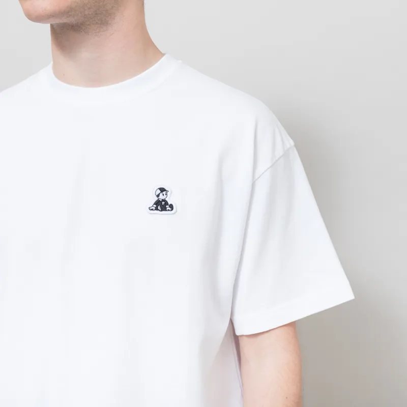 Pawa Speed Sports Boy Patch T Shirt White-2