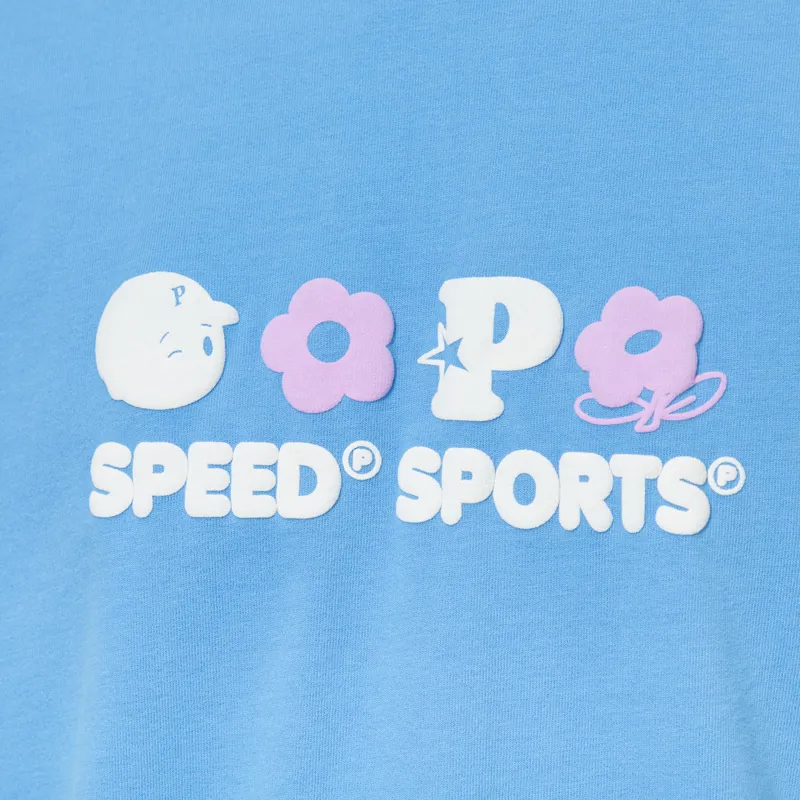 Pawa Speed Sports Multi Monogram T Shirt Light Blue-6
