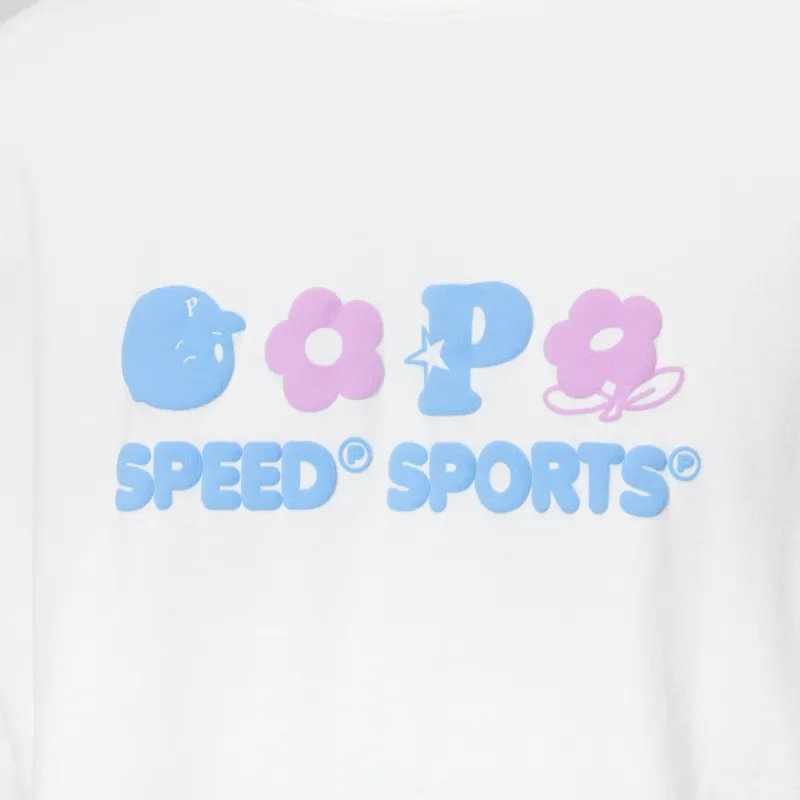 Pawa Speed Sports Multi Monogram T Shirt Cream-3