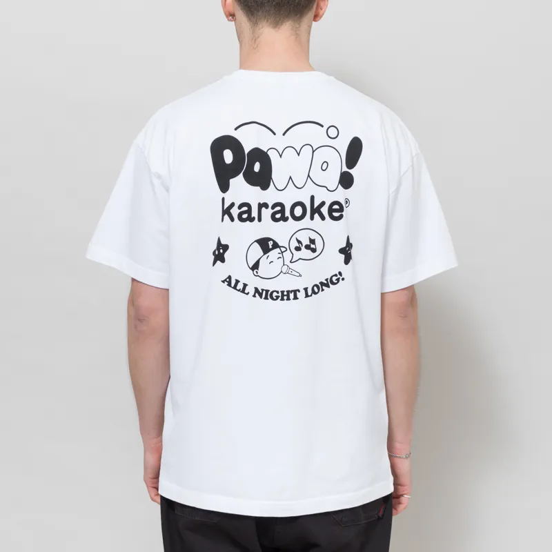 Pawa Speed Sports Karaoke T Shirt White