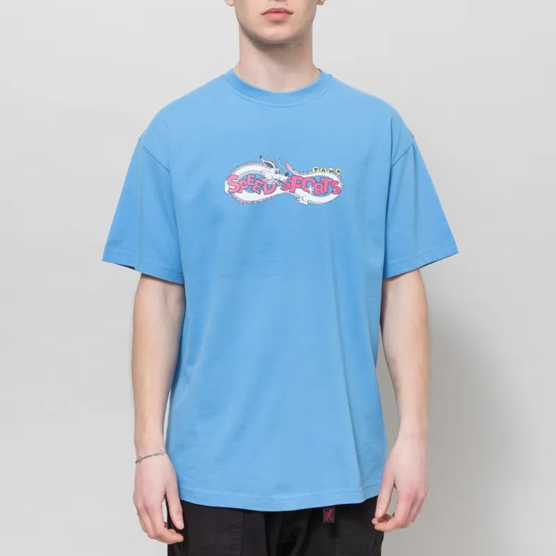 Pawa Speed Sports Dragon Doggo T Shirt Light Blue-1