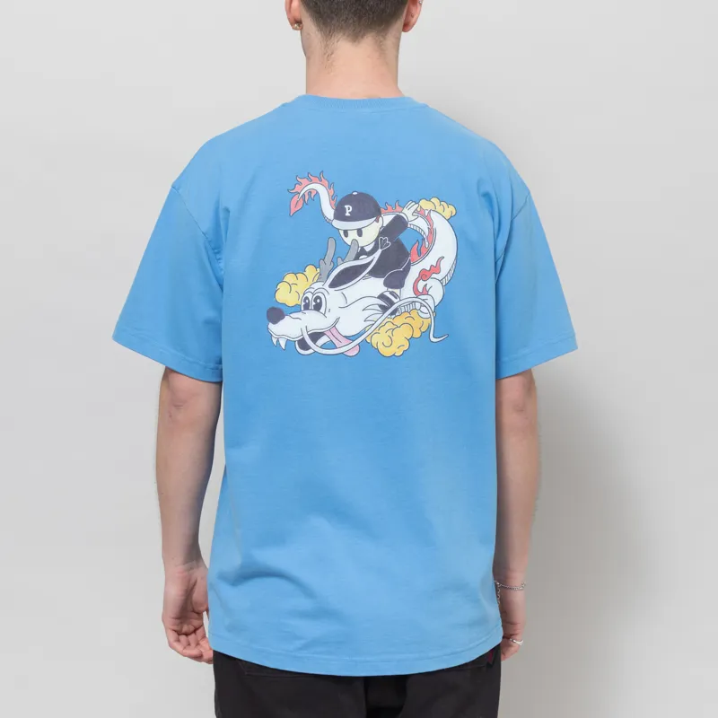 Pawa Speed Sports Dragon Doggo T Shirt Light Blue