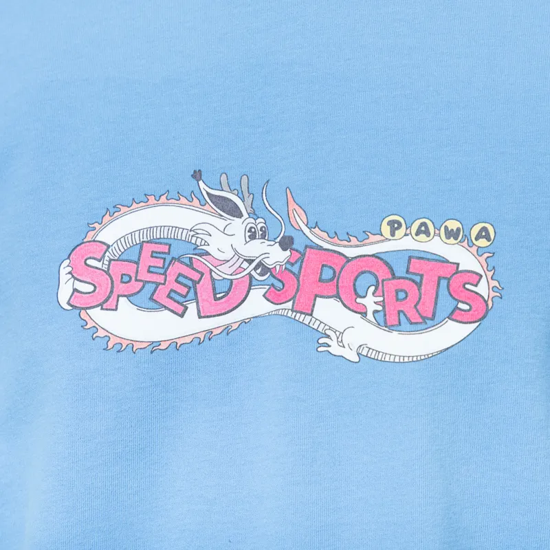 Pawa Speed Sports Dragon Doggo T Shirt Light Blue-3
