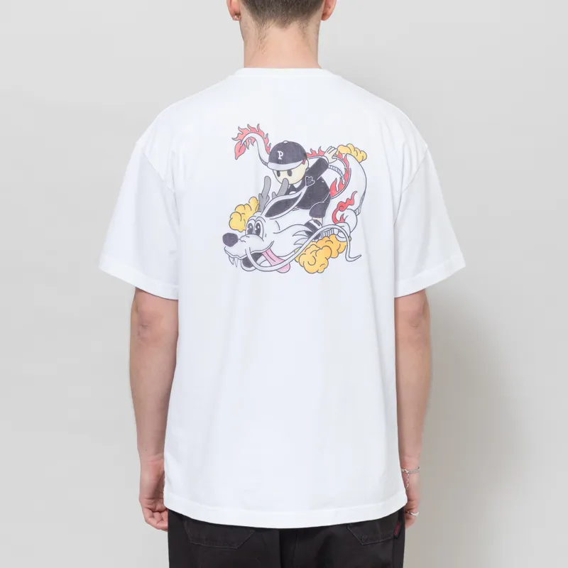 Pawa Speed Sports Dragon Doggo T Shirt White