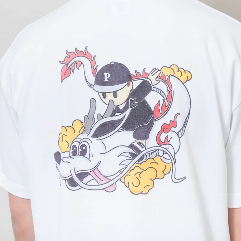 Pawa Speed Sports Dragon Doggo T Shirt White-3