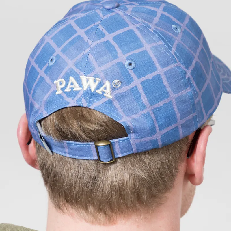 Pawa Speed Sports Tartan Print 6 Panel Cap Blue-4