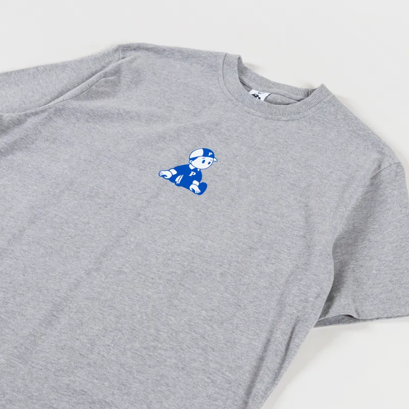 Pawa Speed Sports Boy T Shirt Grey Marl-1