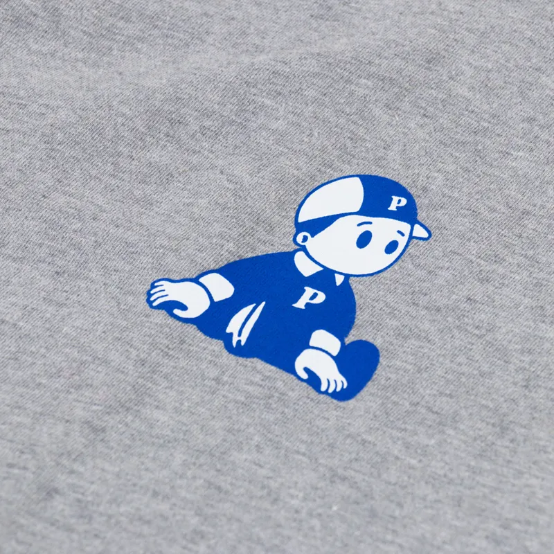 Pawa Speed Sports Boy T Shirt Grey Marl-2