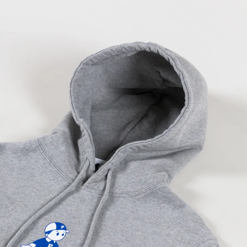 Pawa Speed Sports Boy Hoodie Grey Marl -4