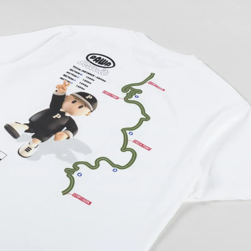 Pawa Speed Sports Drift Map T Shirt White-2