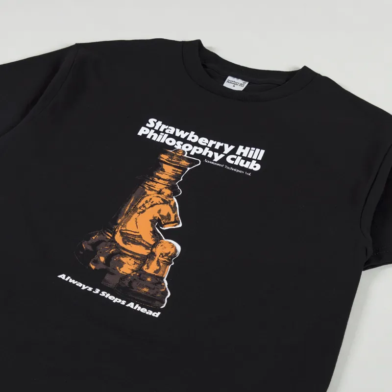 Strawberry Hill 3 Steps Ahead T Shirt Black-1