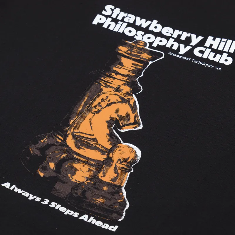 Strawberry Hill 3 Steps Ahead T Shirt Black-2