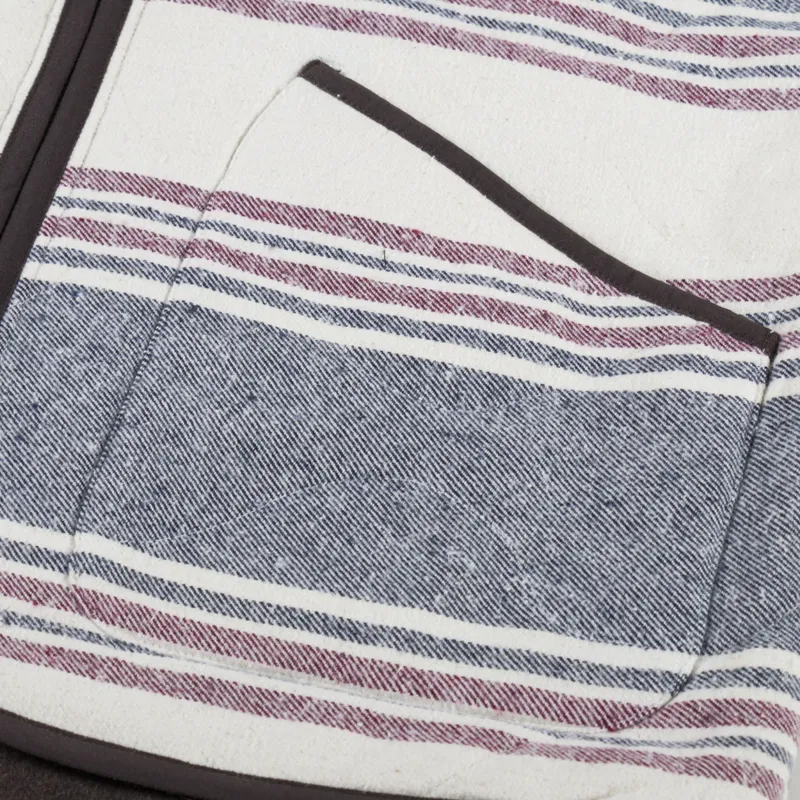 Universal Works Reversible Liner Gilet Brown Melange Melton-11