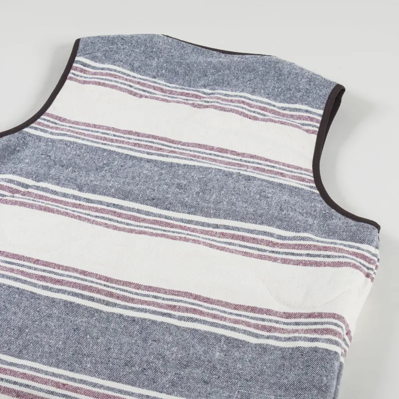 Universal Works Reversible Liner Gilet Brown Melange Melton-9