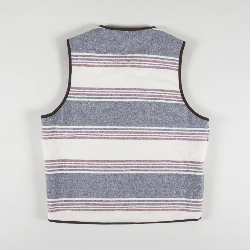 Universal Works Reversible Liner Gilet Brown Melange Melton-4