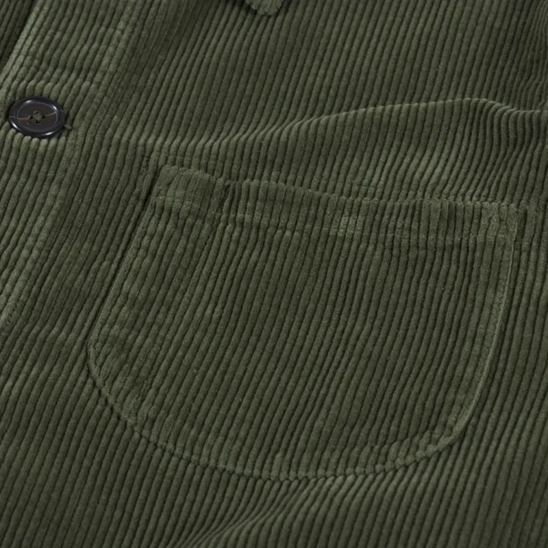Universal Works Field Jacket Olive 6 Wale Corduroy-7