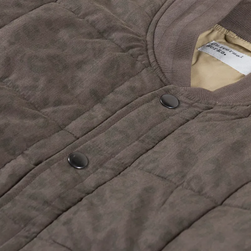 Universal Works Carlton Jacket Sand Leopard Recycled Polytech-8