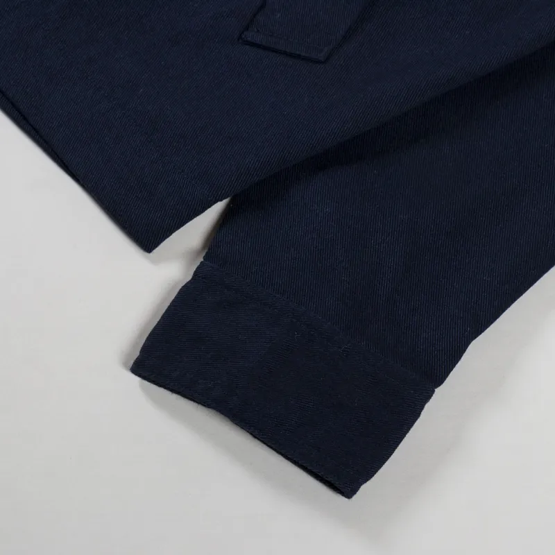 Universal Works Windcheater Jacket Navy Embroidered Works Twill-10