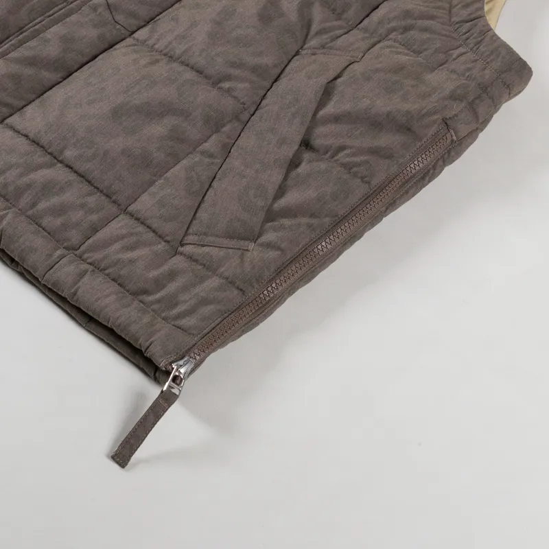 Universal Works Carlton Gilet Sand Leopard Recycled Polytech-7