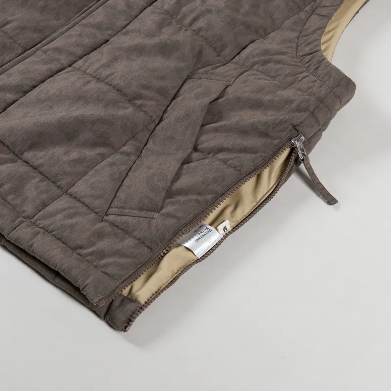 Universal Works Carlton Gilet Sand Leopard Recycled Polytech-8