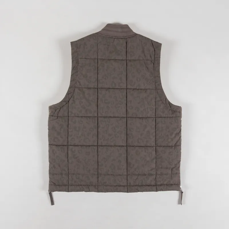 Universal Works Carlton Gilet Sand Leopard Recycled Polytech-2