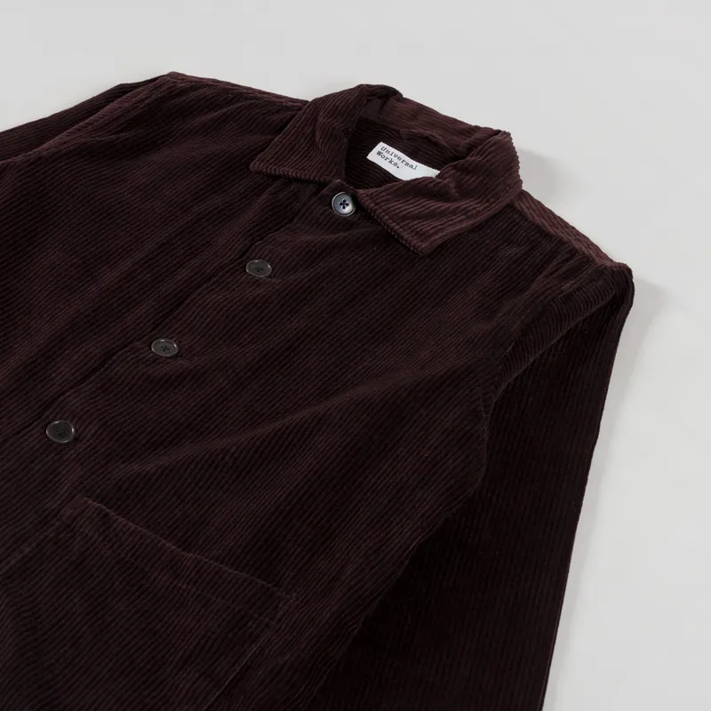 Universal Works Easy Jacket Rich Brown 6 Wale Cord-2