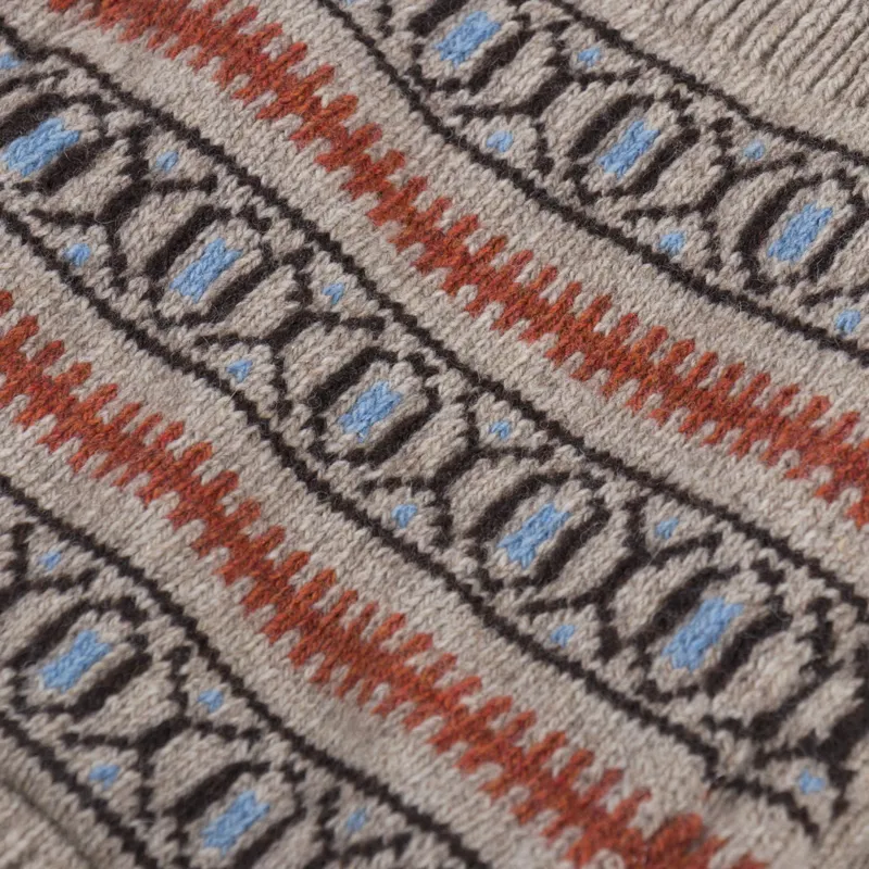 Universal Works Langdale Cardigan Oatmeal Eco Wool-6