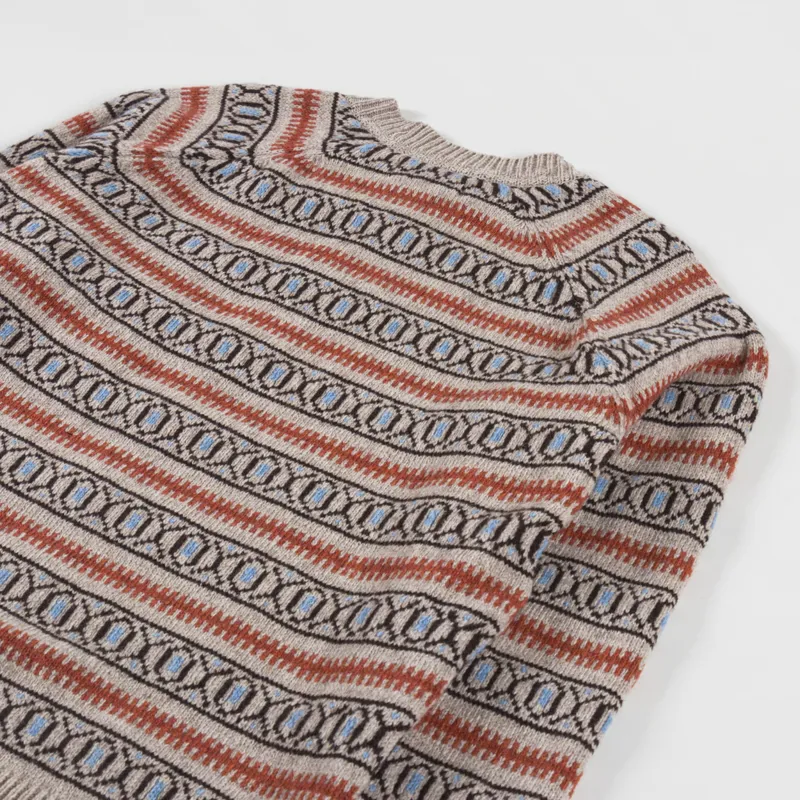 Universal Works Loose Pocket Crew Oatmeal Eco Wool-3