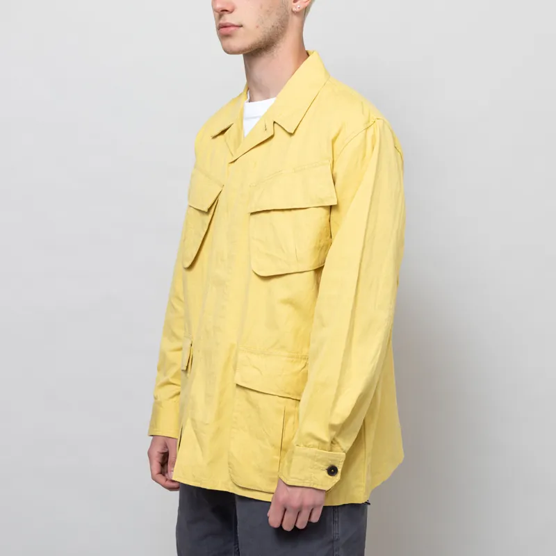 Universal Works Jungle Jacket Lemon Linen Slub Weave-1