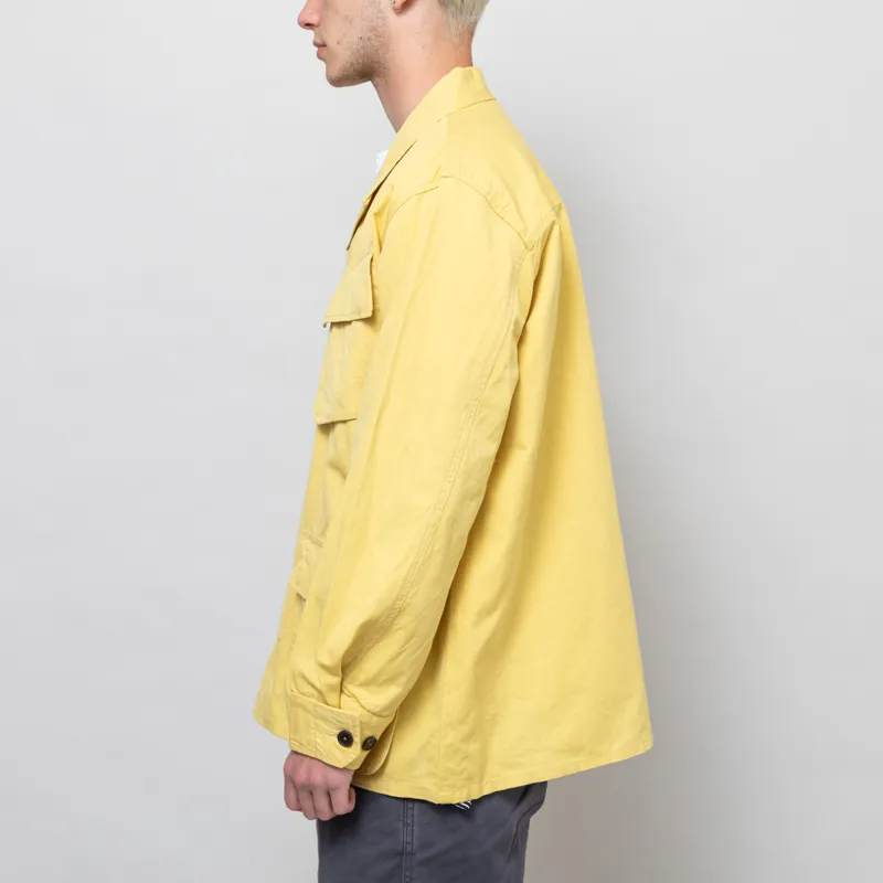 Universal Works Jungle Jacket Lemon Linen Slub Weave-2