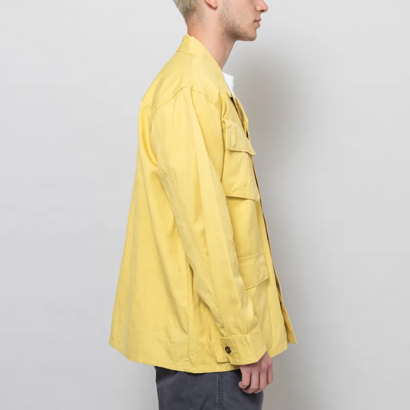 Universal Works Jungle Jacket Lemon Linen Slub Weave-4