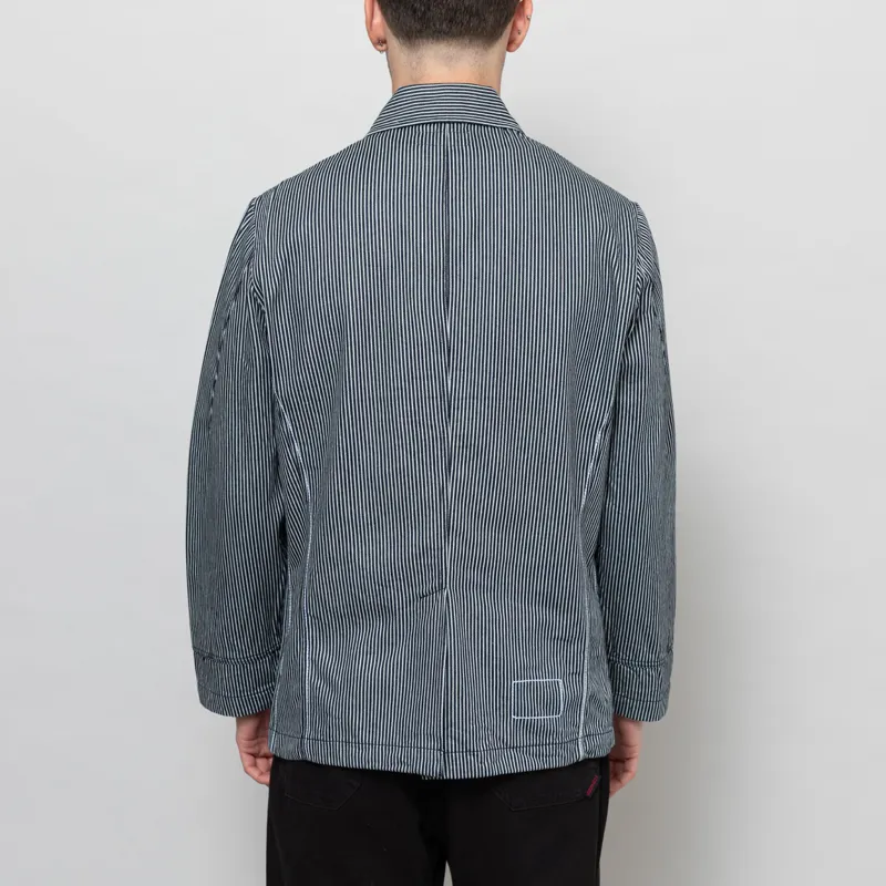 Universal Works Original Bakers Jacket Indigo Hickory Stripe Denim-3