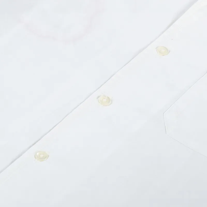 Universal Works Minari Shirt Embroidered Ecru Poplin-7