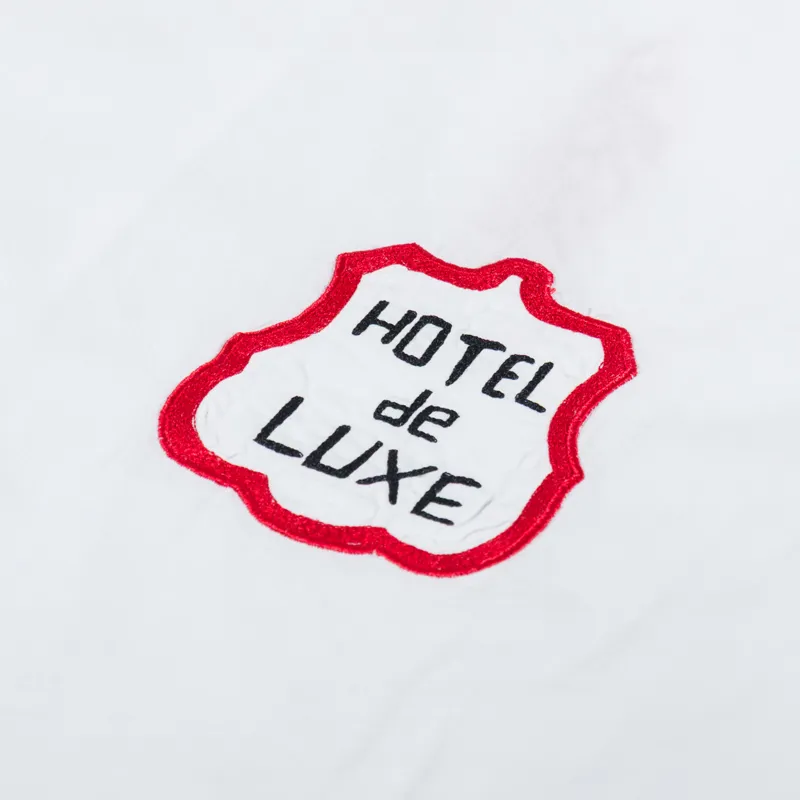 Universal Works Minari Shirt Embroidered Ecru Poplin-6