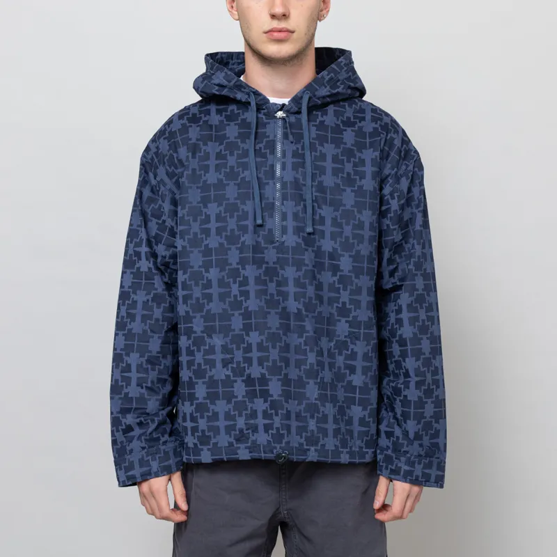 Universal Works Liam Jacket Navy Milta Print Cord