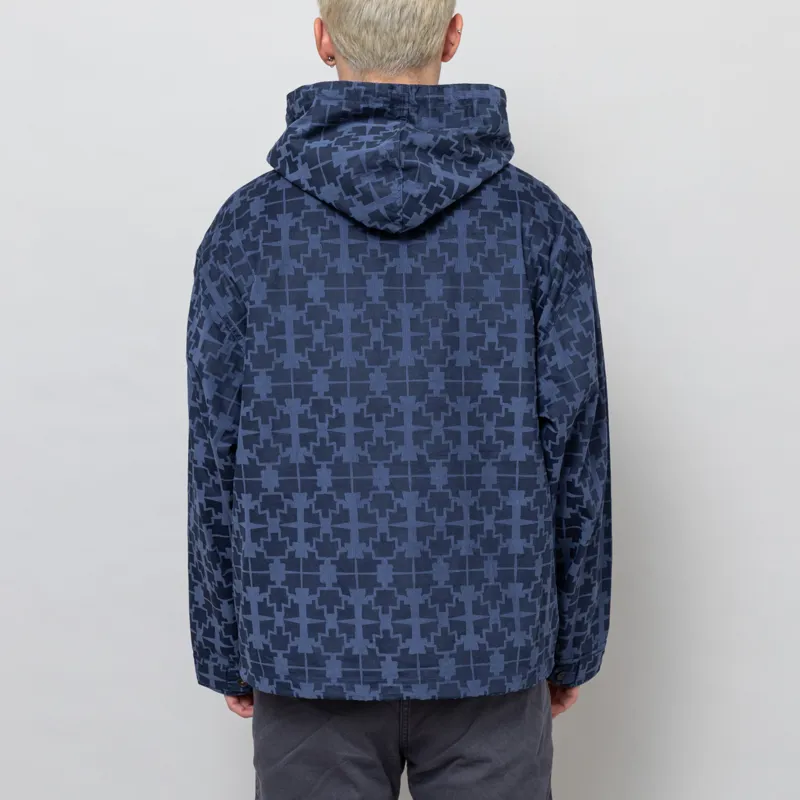 Universal Works Liam Jacket Navy Milta Print Cord-3