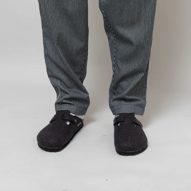 Universal Works Pleated Track Pant Indigo Hickory Stripe Denim-9