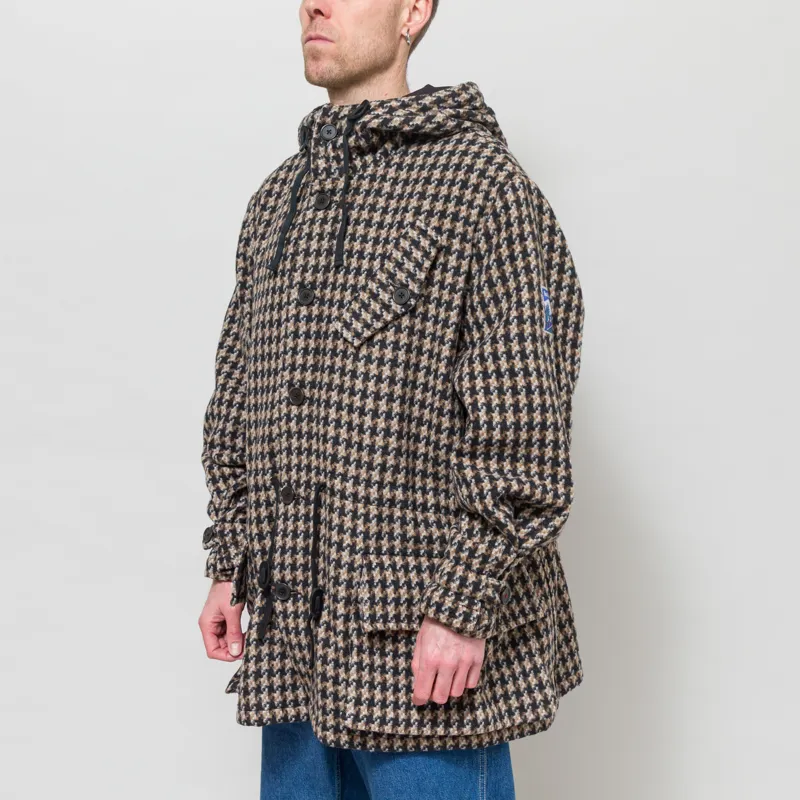 Universal Works Boston Parka Sand Cortina Tweed-1